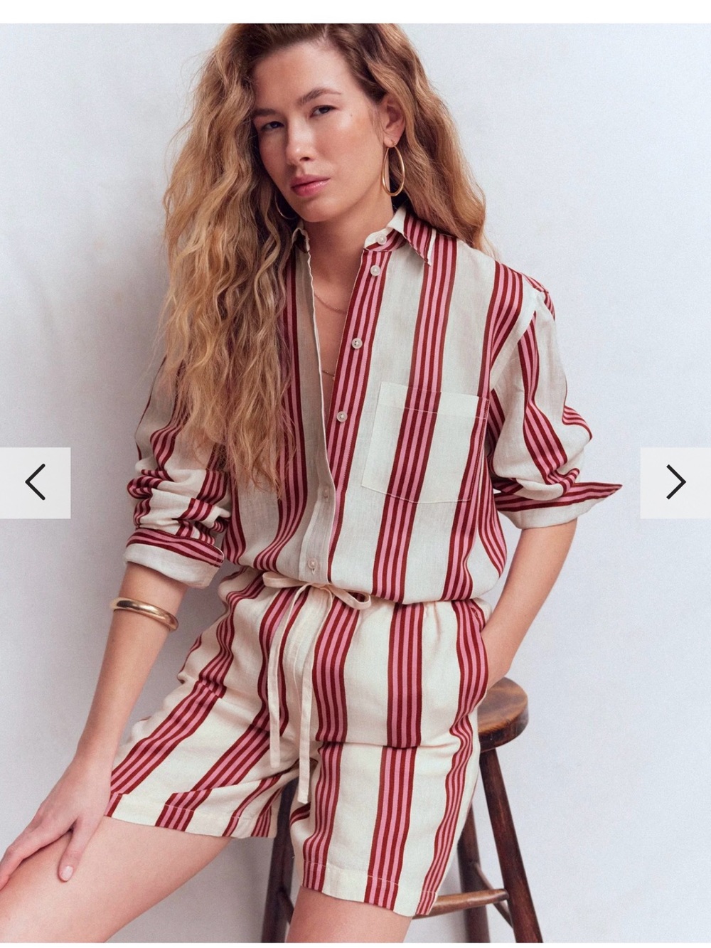 Boden Sadie Relaxed Linen Shirt Size XL / 16
